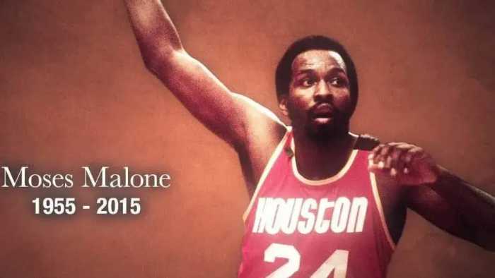NBA巨星：摩西马龙（Moses Malone）