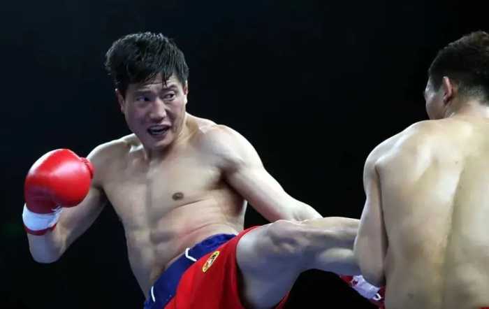 中国散打战泰拳最霸气的两场比赛，一主一客KO双杀