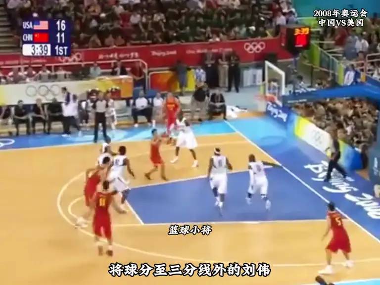2008年中国男篮硬钢美国男篮，如果只看第一节，双方旗鼓相当